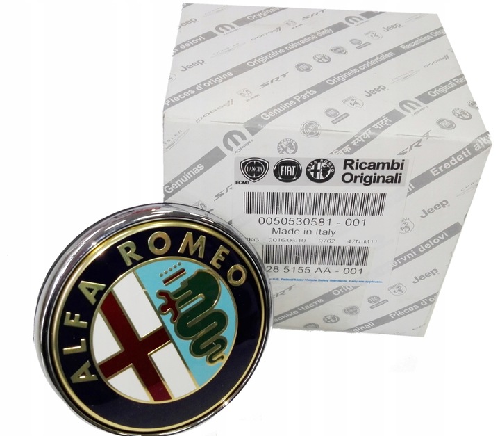 ALFA ROMEO GIULIETTA LOGOTIPO INSIGNIA PARTE TRASERA CLICK 50530581 50526655 