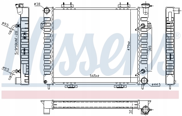 RADIATEURS EAU NISSENS 609901