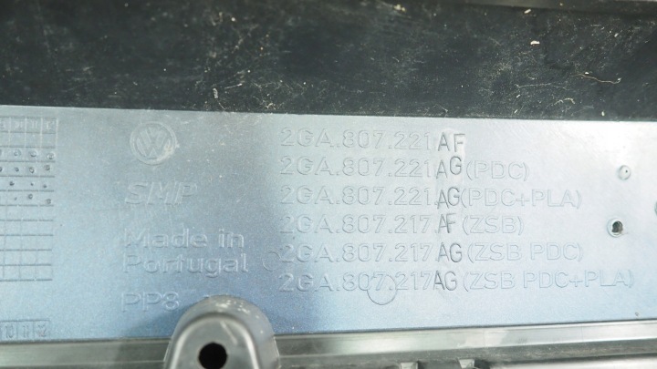 VW T ROC PARE-CHOCS AVANT AVANT 2GA807221AF