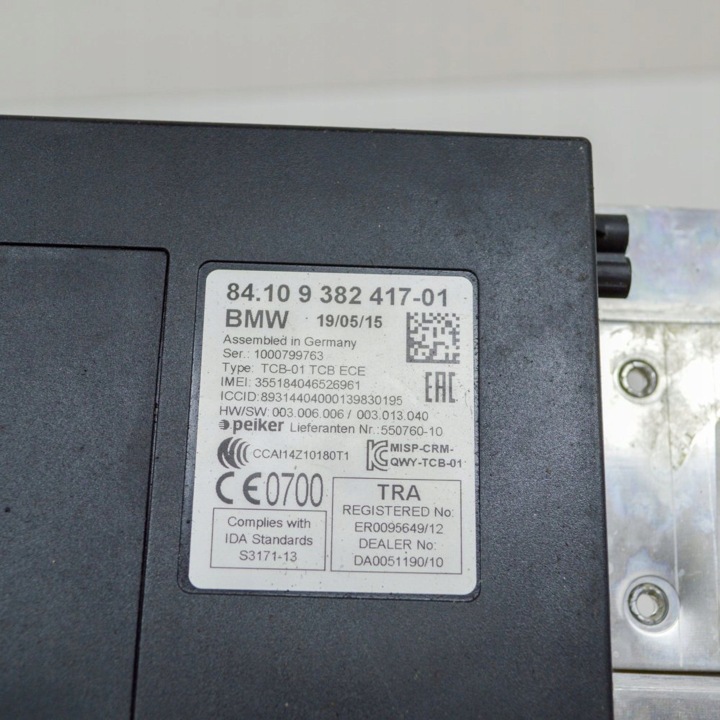 BMW 4 F32 F33 2015 MODULE CONTRÔLEUR BLUETOOTH