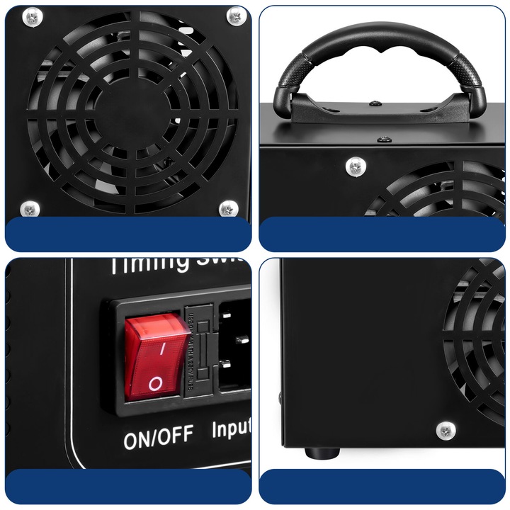 OZONATOR AIR 60 000 MG/H PUISSANT GÉNÉRATEUR OZONU OCZYSZCZACZ MINUTERIE