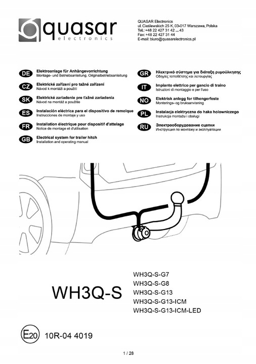 JUEGO DE CABLES ELÉCTRICA DE BARRA DE REMOLQUE HOLOWNICZEGO 13PIN PARA KAMPING BMW X5 E53 E70 F15 