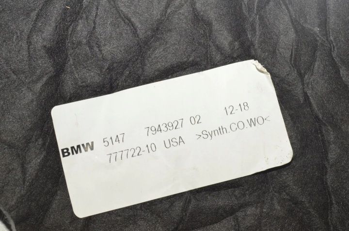 ISOLATION ACOUSTIQUE BMW X7 (G07) 7438994 3.0L 195KW 2019 21645836