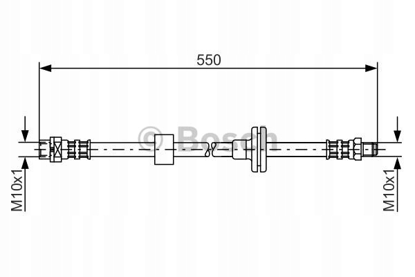 BOSCH CABLE DE FRENADO ELAST. BMW P. X3 2,0-3,0 04-10 LE/PR 