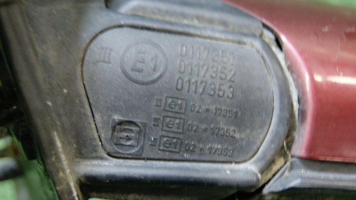 RÉTROVISEUR GAUCHE BMW 3 318I E46 354/7 E10117351