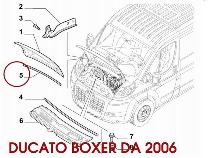 JOINT D'ÉTANCHÉITÉ PLASTIQUE FIAT DUCATO III 06R 1342118080