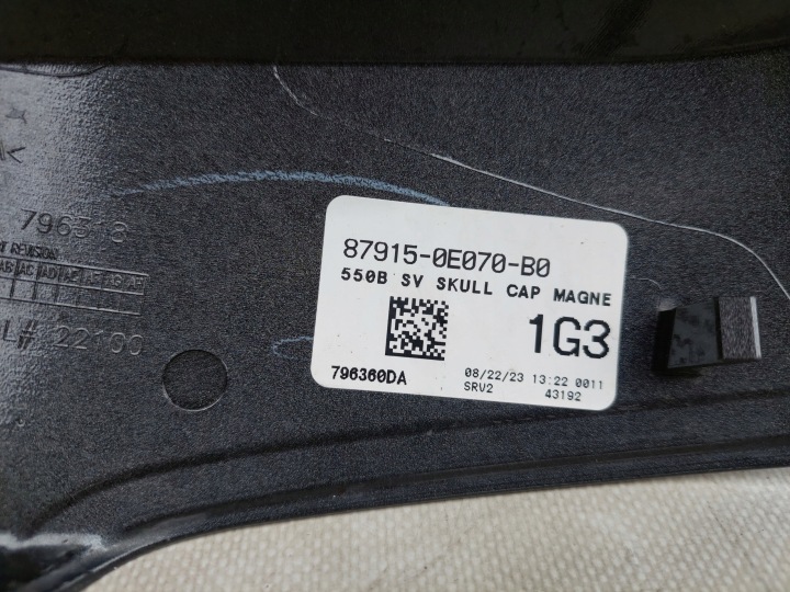 CHÂSSIS RÉTROVISEURS DROITE PROTECTION TOYOTA HIGHLANDER IV 2020- 1G3 87915-0E070