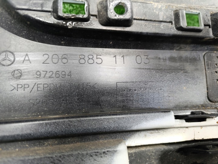 PARE-CHOCS ARRIÈRE MERCEDES C-KLASA W206 DIFFUSEUR BAGUETTES CHROME A206