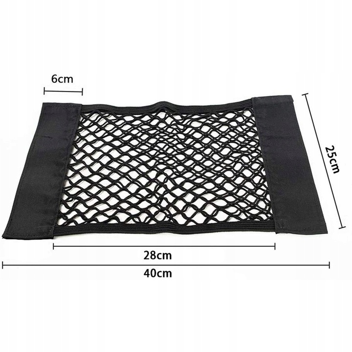 GRILLE VERS COUVERCLES DE COFFRE VOITURES VOITURE SUR VELCRO ÉLASTIQUE ORGANISEUR 40X25