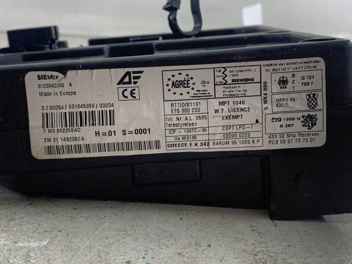 FUSIBLE VW SHARAN I 1.9 TDI 7M3962258AD S120042300A
