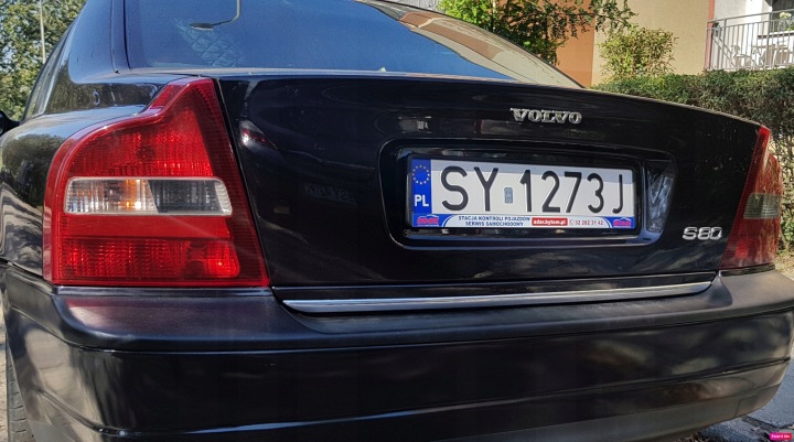 VOLVO S80 I MOULURE CHROME CHROMÉE SUR COUVERCLE DE COFFRE