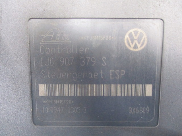 VW NOUVEAU BEETLE I POMPE ABS X ATE 10.0204-0145.4 CONTRÔLEUR VW 1J0907379S