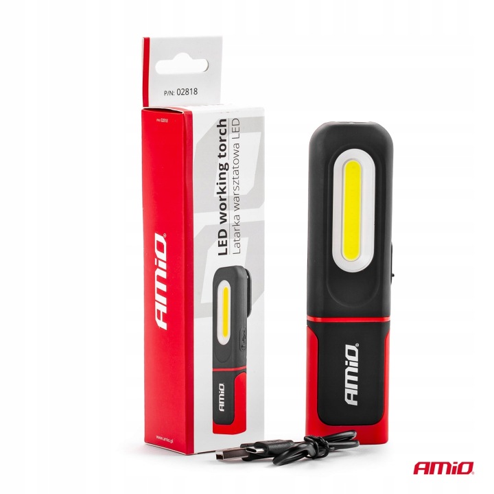 LAMPE DE POCHE INSPEKCYJNA PHARE LED WT08 AMIO-02818