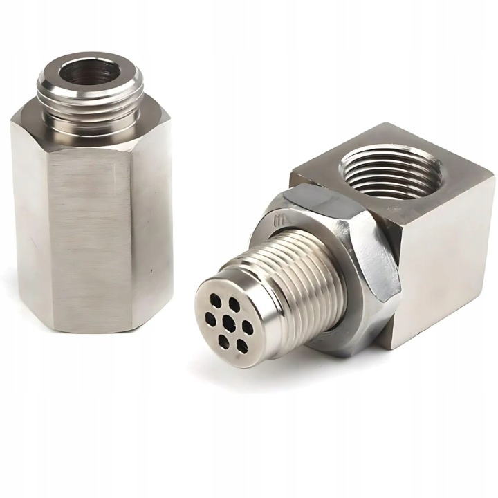 ÉMULATEUR ANGULAIRE 90°SONDA LAMBDA CATALYSEUR ACIER INOXYDABLE M18X1,5 UNIWERS