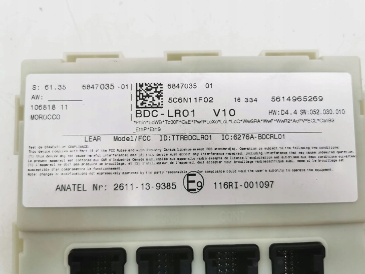 BMW I3 MODULE CONFORT 2017 6847035