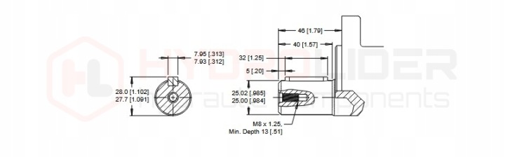 MOTEUR HYDRAULIQUE WR DANFOSS 115 /OBR OBROTY: 539 OBR/MIN ARBRE 25MM