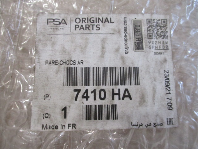 CITROEN C5 III X7 PARE-CHOCS ARRIÈRE NEUF ORIGINAL 7410HA 9681048777