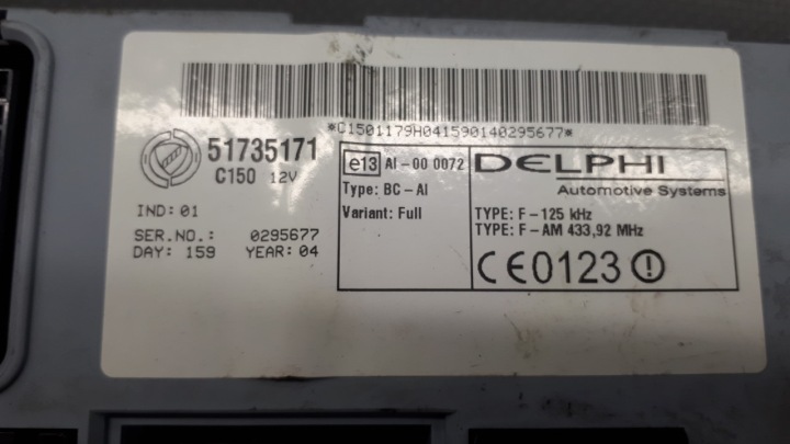 51735171 MODULE FUSIBLE FIAT PUNTO II 1.3 JTD