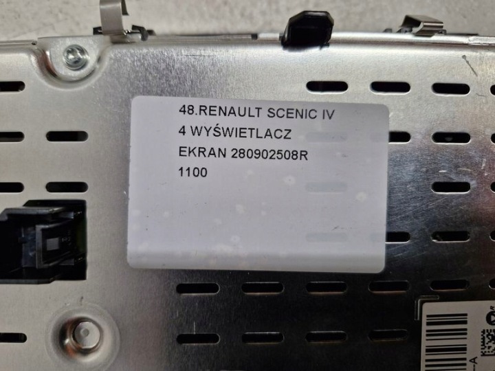 RENAULT SCENIC 4 IV MONITEUR ÉCRAN MONITEUR 280902508R