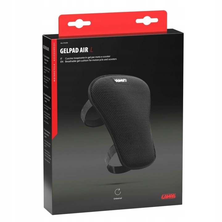 GELPAD SEMELLE COUSSIN GEL SUR SIÈGE MOTOCYCLETTE OU SCOOTER GAUCHE
