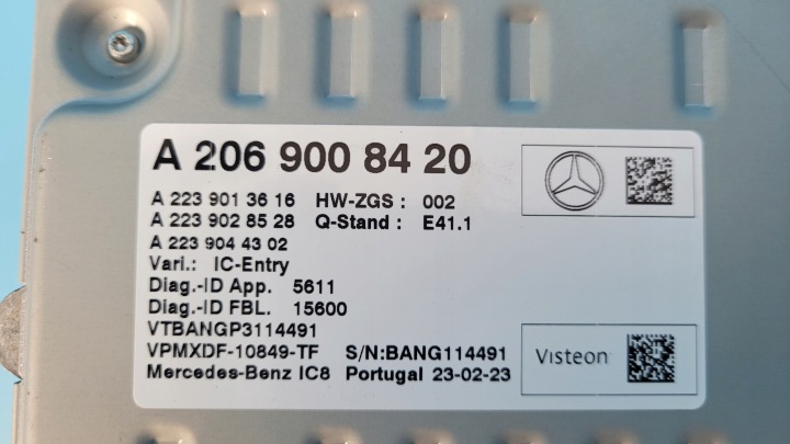 MERCEDES W206 C200 23R 2.0 CDI MODULE CONTRÔLEUR TABLEAU DE BORD A2069008420