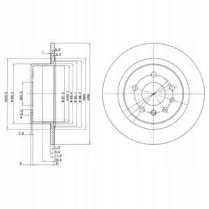 DISCOS DE FRENADO PARTE TRASERA DELPHI BG2986 