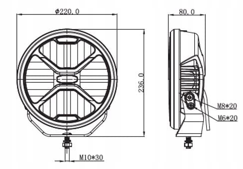 LAMP LONG-RANGE SKYLED CRUX 9X FULL LED 