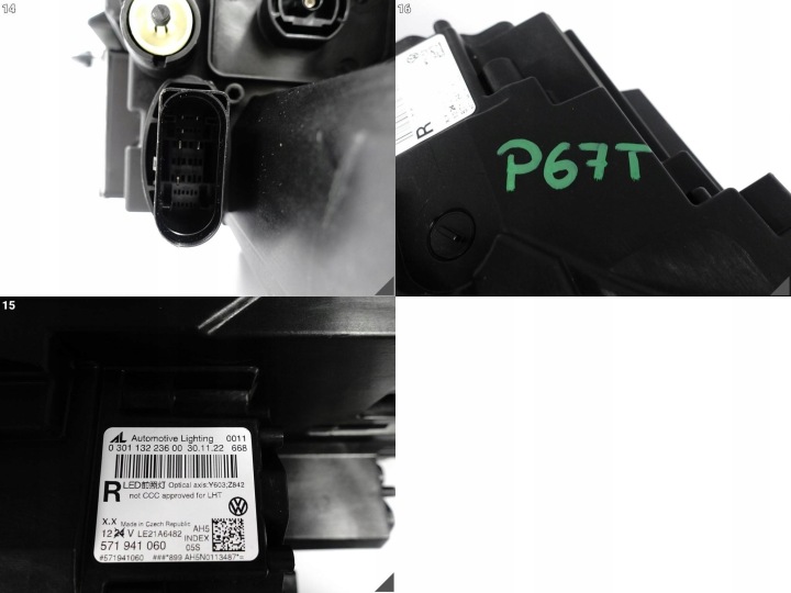 VW TIGUAN 571 III GENERACJA) 24- PHARE COMPLET LED DROITE AVANT EUROPA+2XMODUL