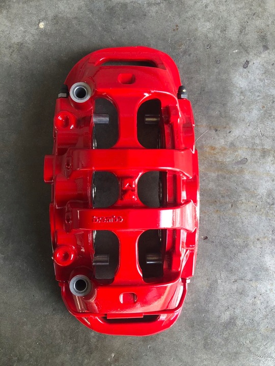 FERRARI 488 SOPORTE FRENOS PARTE DELANTERA , FRONT BRAKE CALIPER CON 20B8080300 