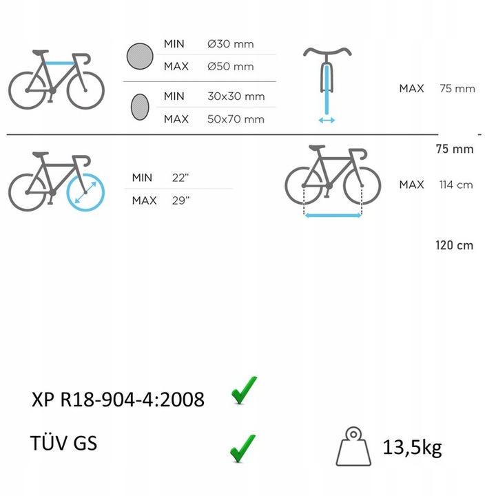 MALETERO BICICLETAS AL TAPA DE MALETERO STAND-UP 3 BICICLETAS PARA AUDI A8 BERLINA 1994-2002 