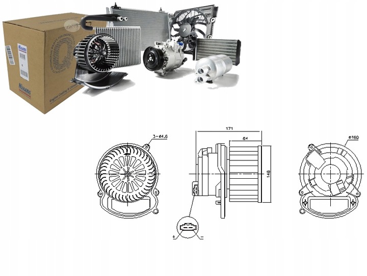 VENTILADOR SOPLADORES RENAULT MEGANE IV 1.2-1.8 11.15- NISSENS 