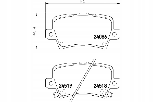 ZAPATAS DE FRENADO MINTEX 43022SMGE00 43022SMGE01 43 