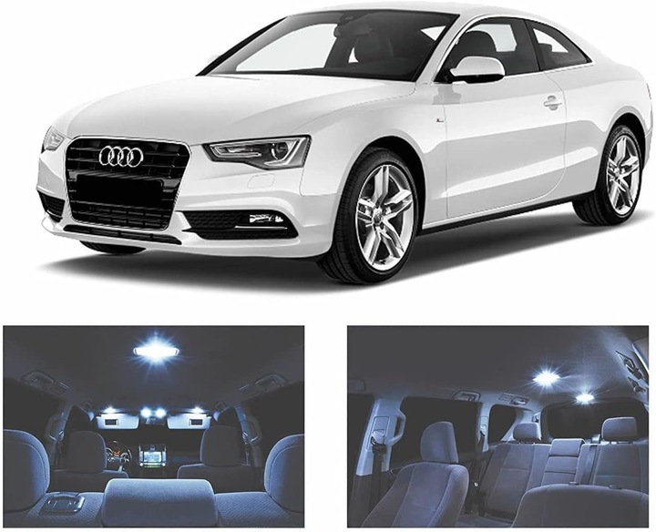 LÁMPARA FORROS DIODO LUMINOSO LED INTERIOR ILUMINACIÓN CABINAS AUDI A5 A6 A7 A8 TT 