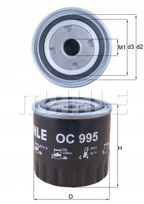 KNECHT OC 995 FILTRO ACEITES 