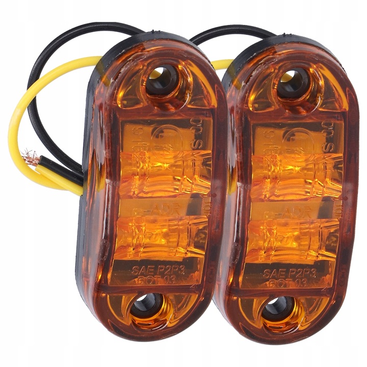 10-30V 2LED FEU DE POSITION LATÉRAL LATÉRAL PHARE CLIGNOTANT À HAUTE J8