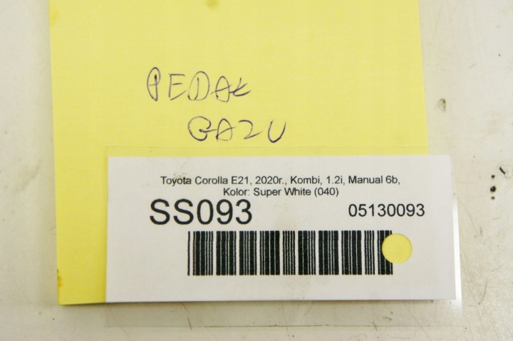 SS093 TOYOTA COROLLA E21 XII PÉDALE GAZ 78110-02211