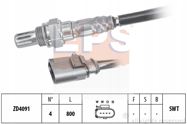 SONDA LAMBDA AUDI A1 1,4 TFSI - 1-998-199 EPS 