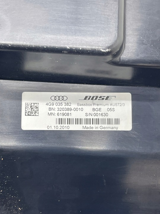 AUDI A7 S7 C7 HAUT-PARLEUR COUVERCLES DE COFFRE TUBE SUBWOOFER FONCTIONNEL