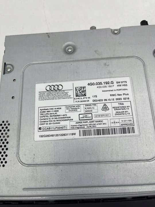 AUDI A6 A7 C7 MODULE LECTEUR DE CARTE UNITÉ MULTIMÉDIA NAVI MMI NAVIGATION LÉGAL