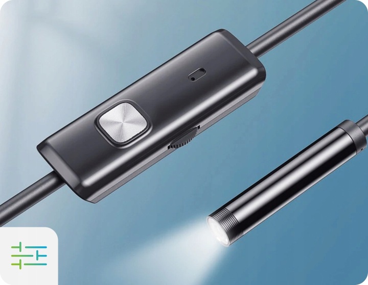 ENDOSKOP CAMÉRA INSPEKCYJNA RIGIDE FIL 2M 480P ANDROID USB-C HY-008