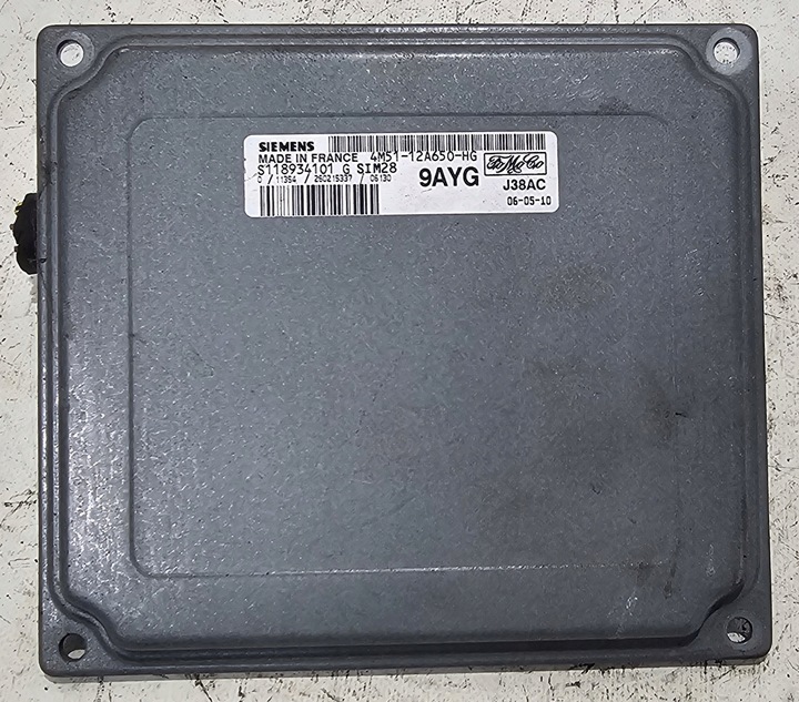 ORIGINAL MÓDULO COMPUTADOR DEL MOTOR FORD FOCUS MK2 C-MAX 1.6 GASOLINA 4M51-12A650-HG 