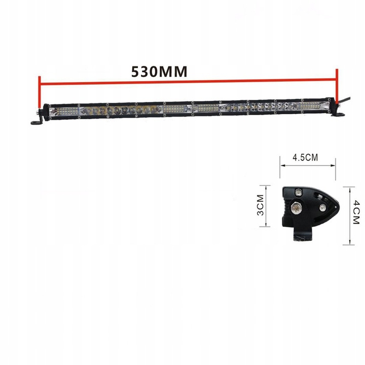 LAMP WORKING LONG-RANGE - LED BAR - 53CM 1200W 