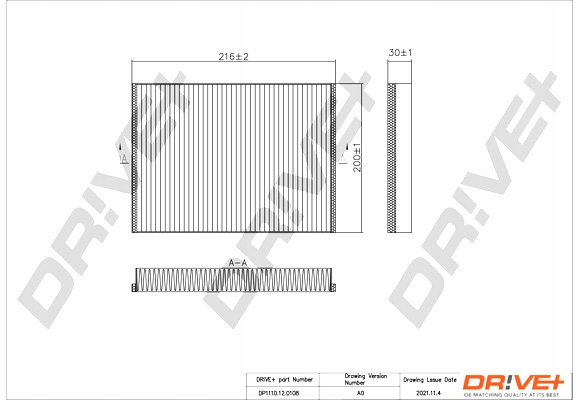 DRIVE+ FILTRO CABINAS NISSAN X-TRAIL I 01-08 STA NDARD 