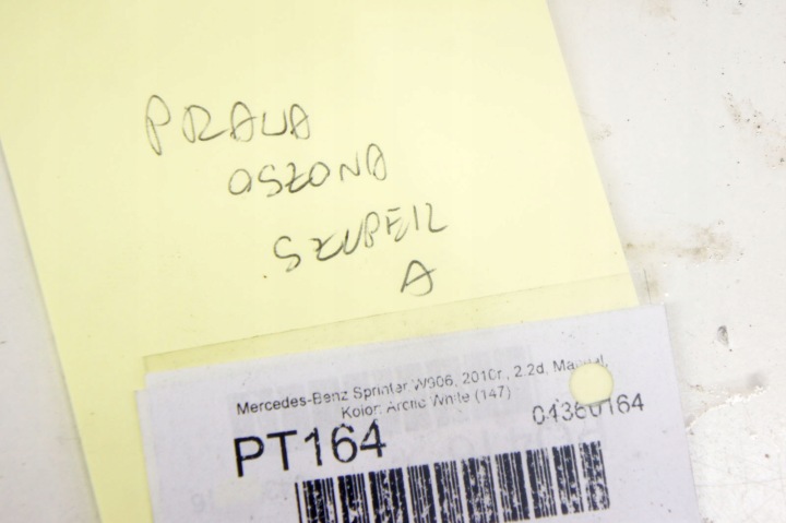 PT164 MERCEDES SPRINTER W906 PROTECTION POTEAU DROIT AVANT A9066880206