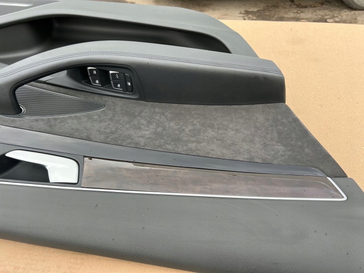 AUDI A8 D4 LONG COLLECTEUR PORTES GARNITURE ALCANTARA STORE BOSE GAUCHE ARRIÈRE