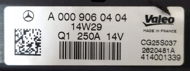 ALTERNATEUR MERCEDES W222 A0009060404