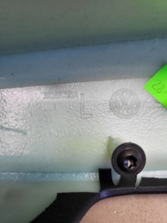 ACCOUDOIR AVEC PORTES GAUCHE ARRIÈRE RÉTROÉCLAIRAGE LED VW PASSAT B8 3G CUIR EUROPE