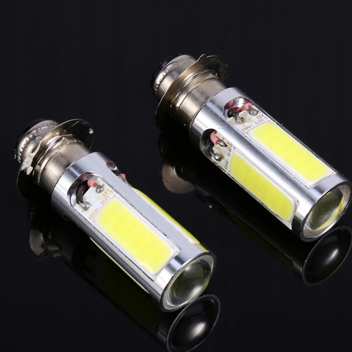 2 CV 6000 K BLANC H6M COB LED VÉLO AVEC NAPEDEM/ATV