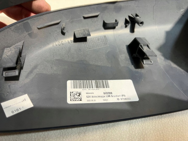 RÉTROVISEUR CHÂSSIS PROTECTION COUVERCLE RÉTROVISEURS DROIT BMW 3 G20 G21 8492898