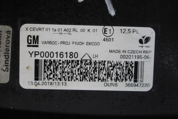 PHARE GAUCHE AVANT COMPLET LED OPEL GRANDLAND X YP00016180